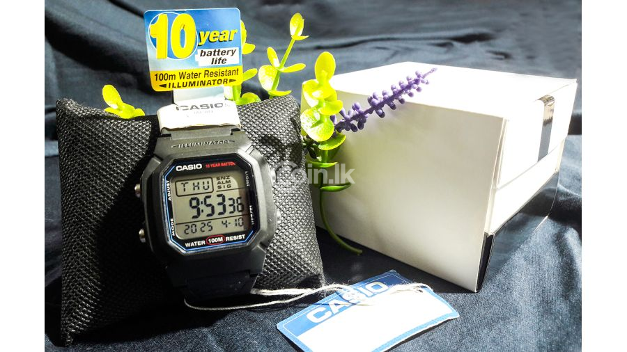 Rare Casio Original Unisex 3240 W-800H Digital Wrist Watch
