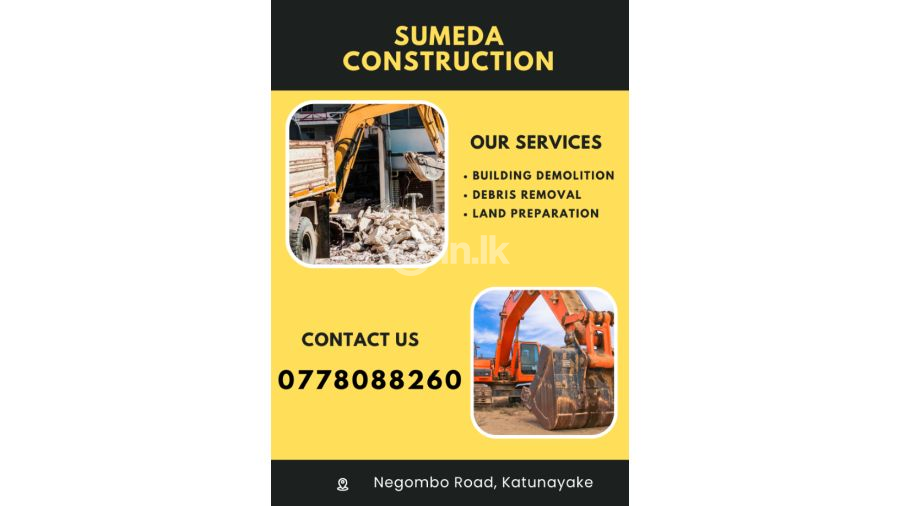 Old Building Demolition Negombo  පැරණි ගොඩනැගිලි කඩා ඉවත්කිරීම