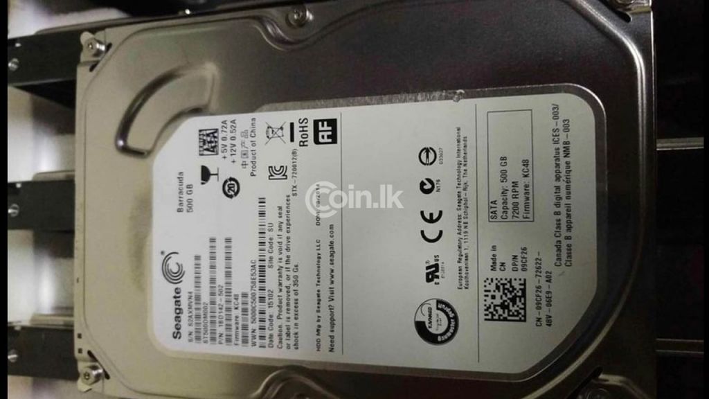 Seagate Hard disks(500Gb/1Tb/2Tb)