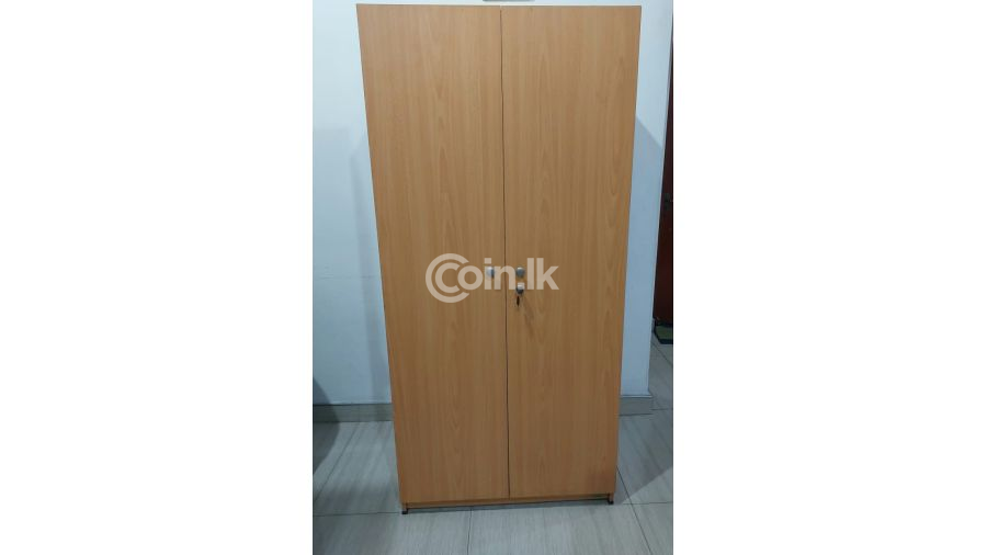 2 Door Wardrobe Light Bright Brown Colour