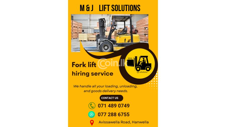 Fork Lift Hire Hanwella  Homagama
