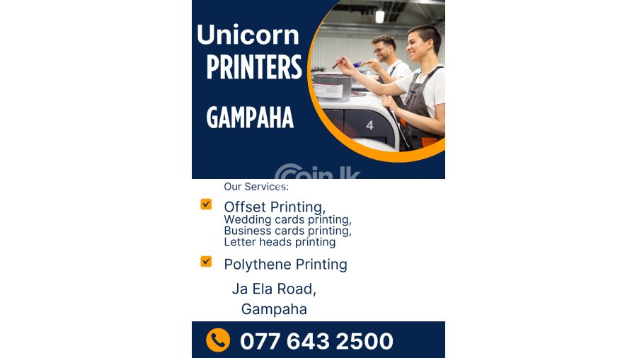 Offset   polythene printing Gampaha  Unicorn Printers